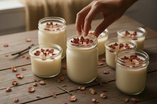 How to Make Soy Wax Botanical Candles (Fragrance-Free & Sensitivity-Safe)