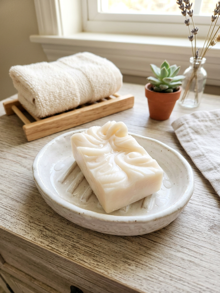Goat Milk Cleansing Bar Sample - Rose Water (2oz)